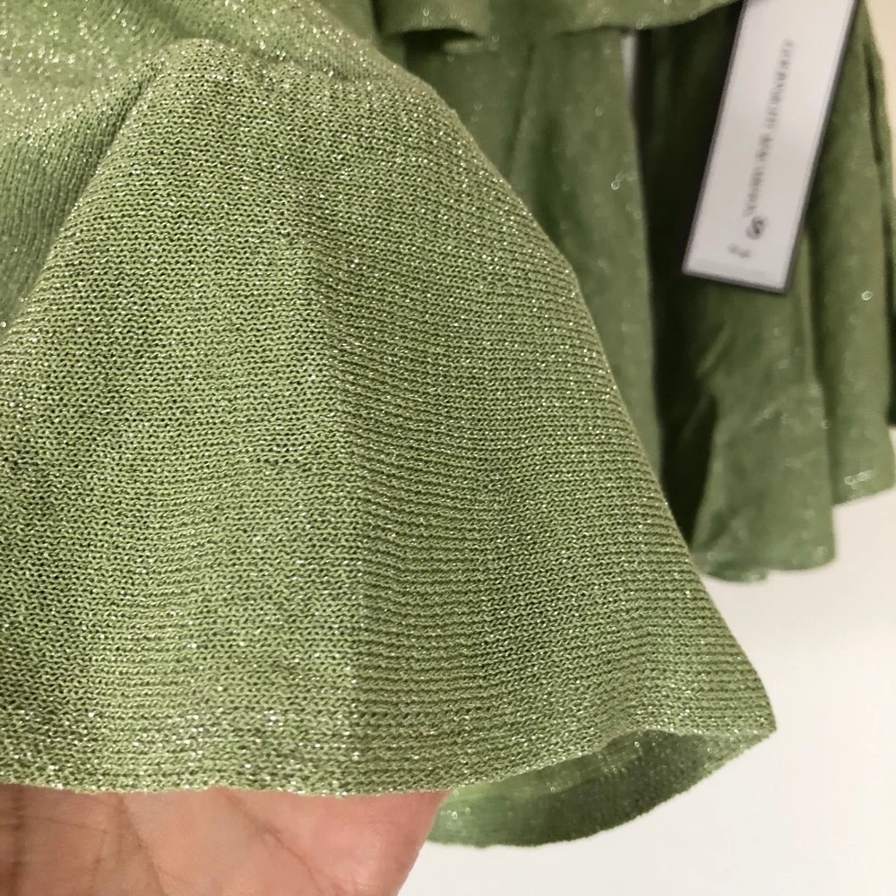 NWT Goodnight Macaroon off shoulder tiered top S - Picture 9 of 12